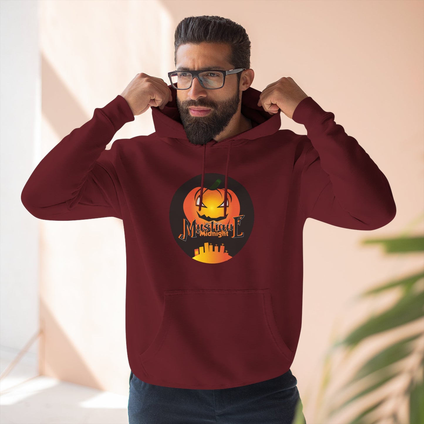 Mystique Midnight Three-Panel Fleece Hoodie Unisex