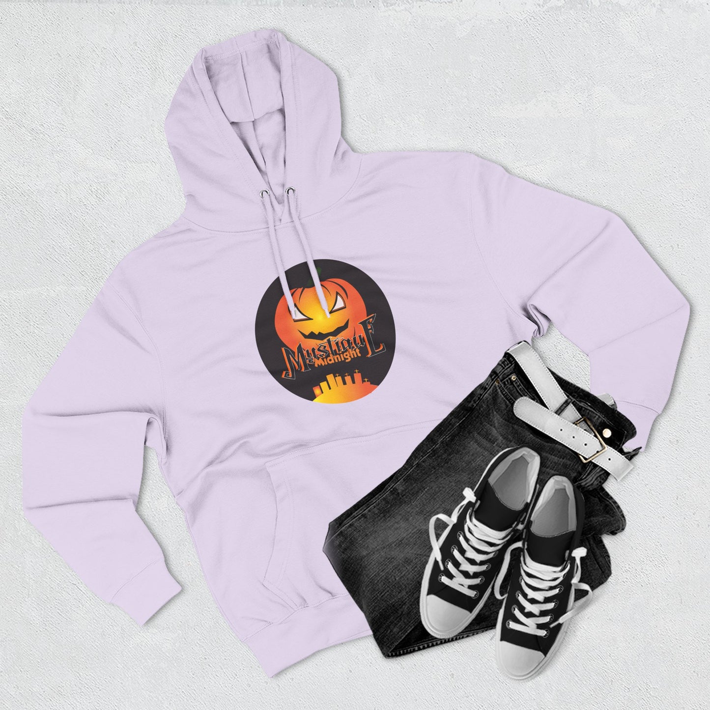 Mystique Midnight Three-Panel Fleece Hoodie Unisex
