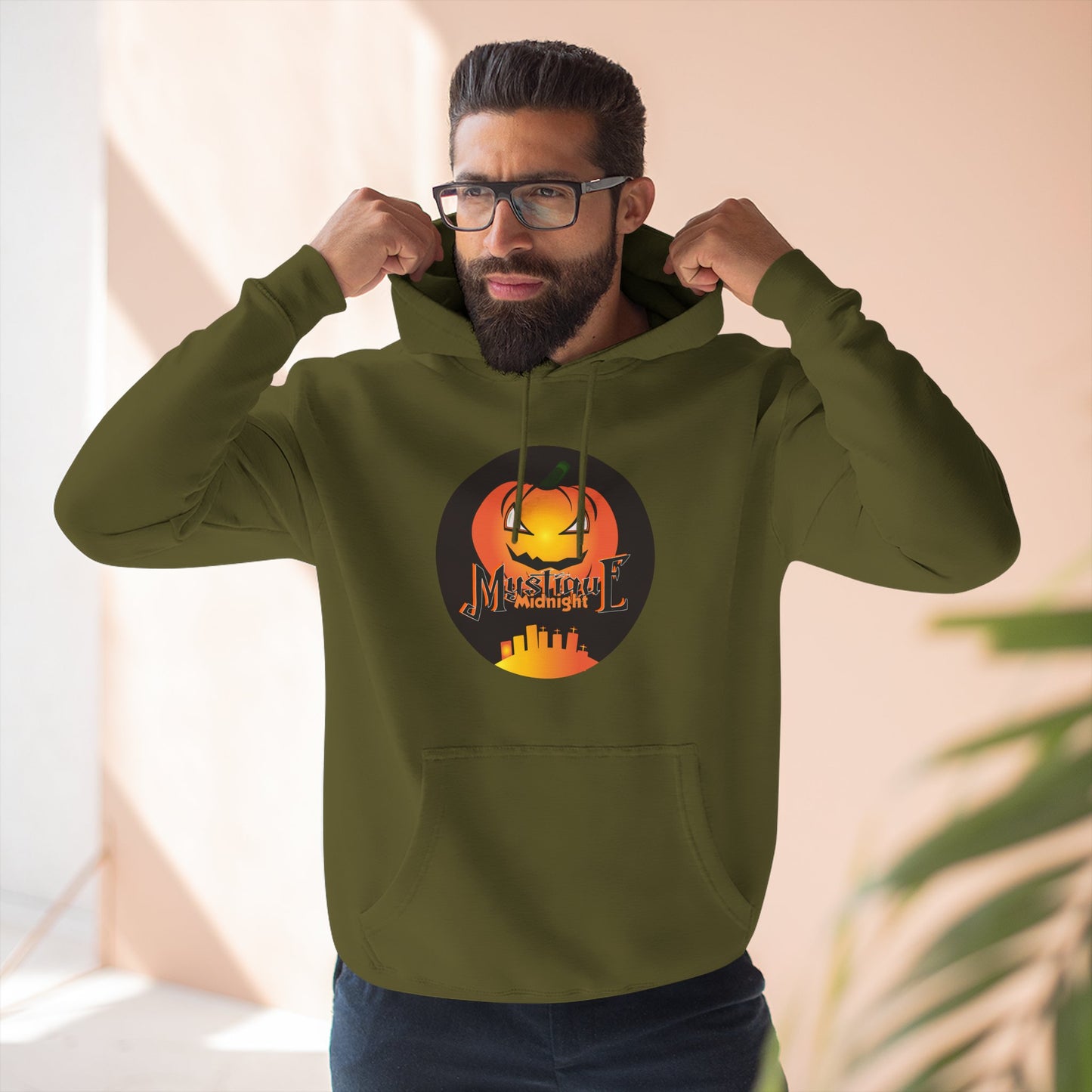 Mystique Midnight Three-Panel Fleece Hoodie Unisex