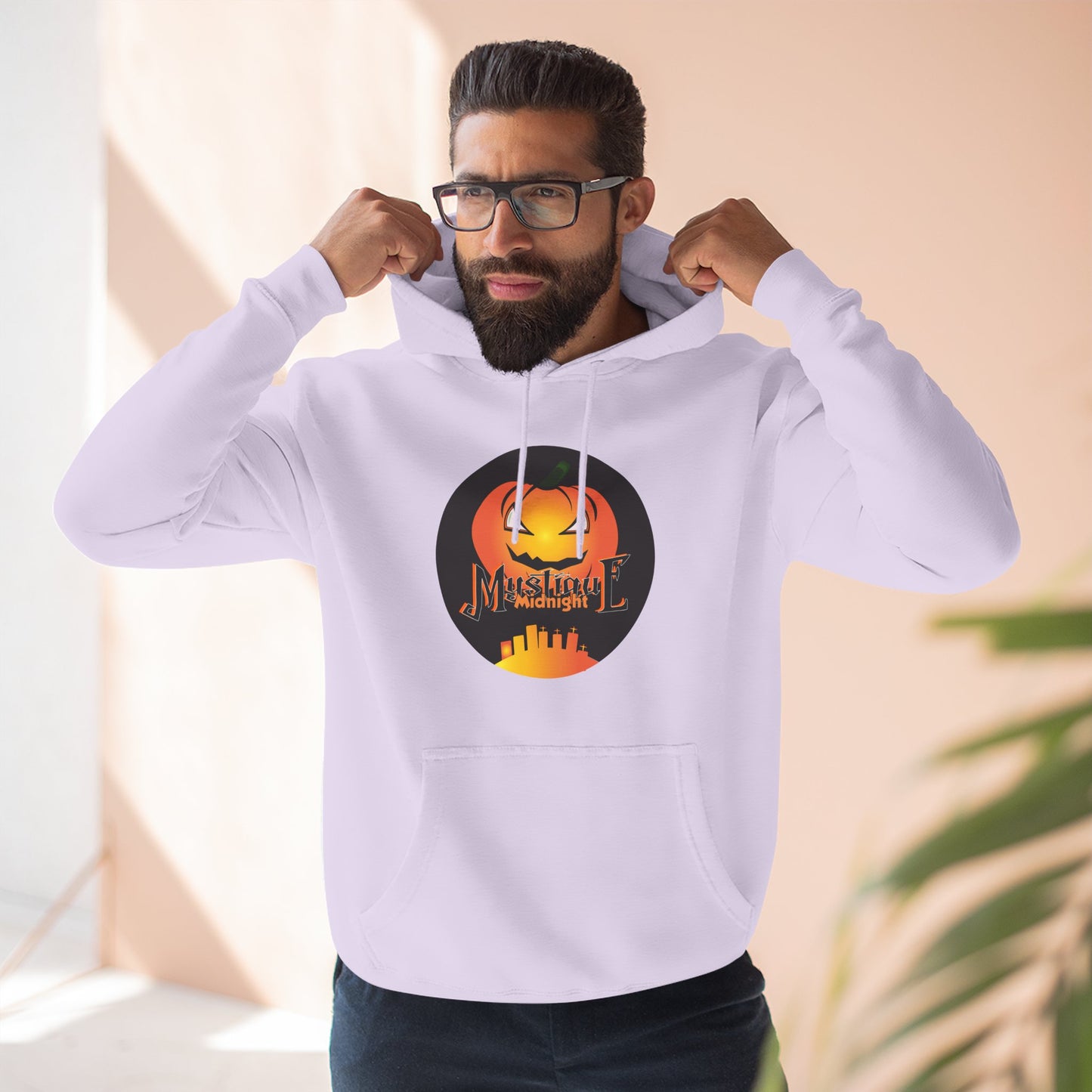 Mystique Midnight Three-Panel Fleece Hoodie Unisex