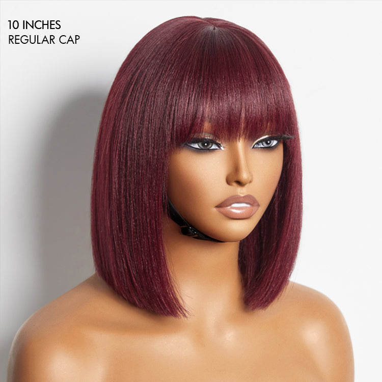 Bundle Deal | Glueless Yaki Straight Bob Minimalist Lace Wig |