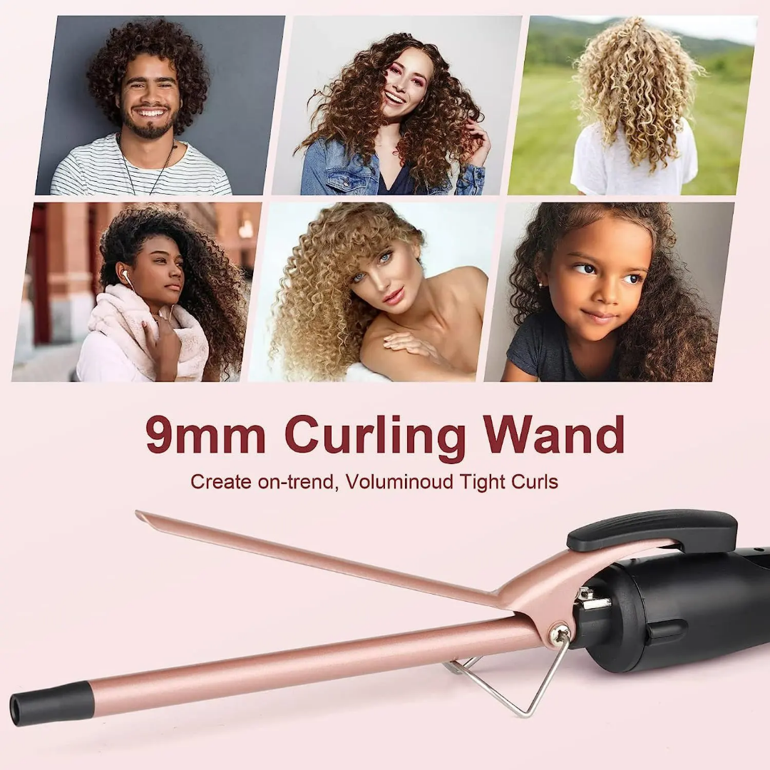 Fast-Heat Ceramic Hair Curler with LCD Display