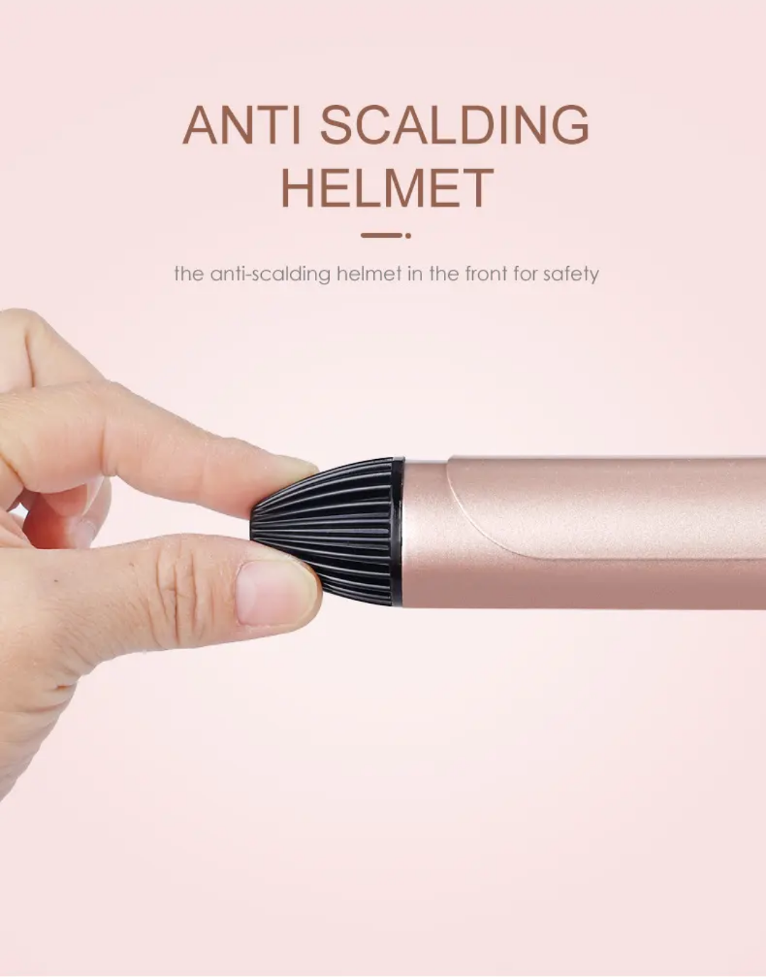 Fast-Heat Ceramic Hair Curler with LCD Display