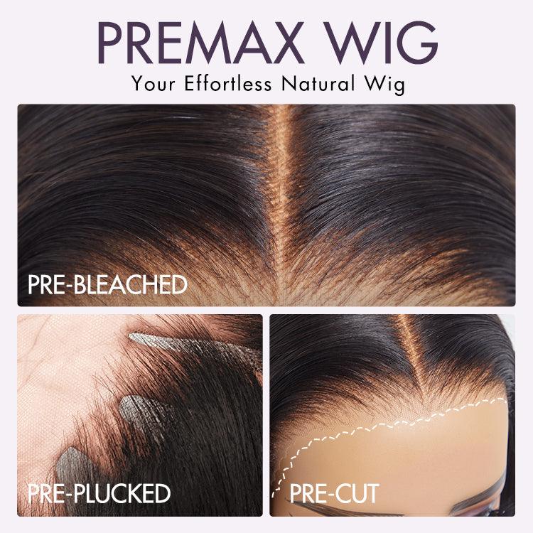 Wig Super Natural Hairline Silky Blunt Cut Bob Glueless 13x4 Frontal Lace Human Hair Short Wig Pre-Cut Lace