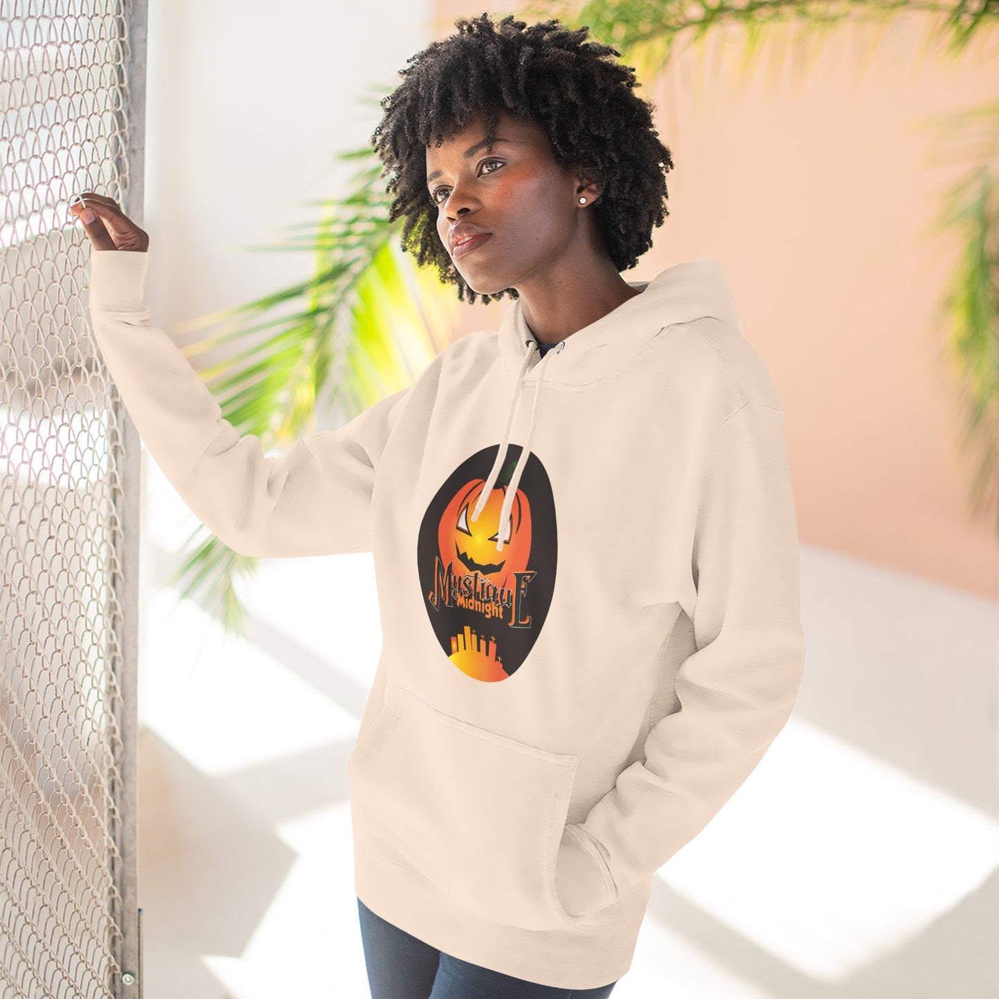 Mystique Midnight Three-Panel Fleece Hoodie Unisex