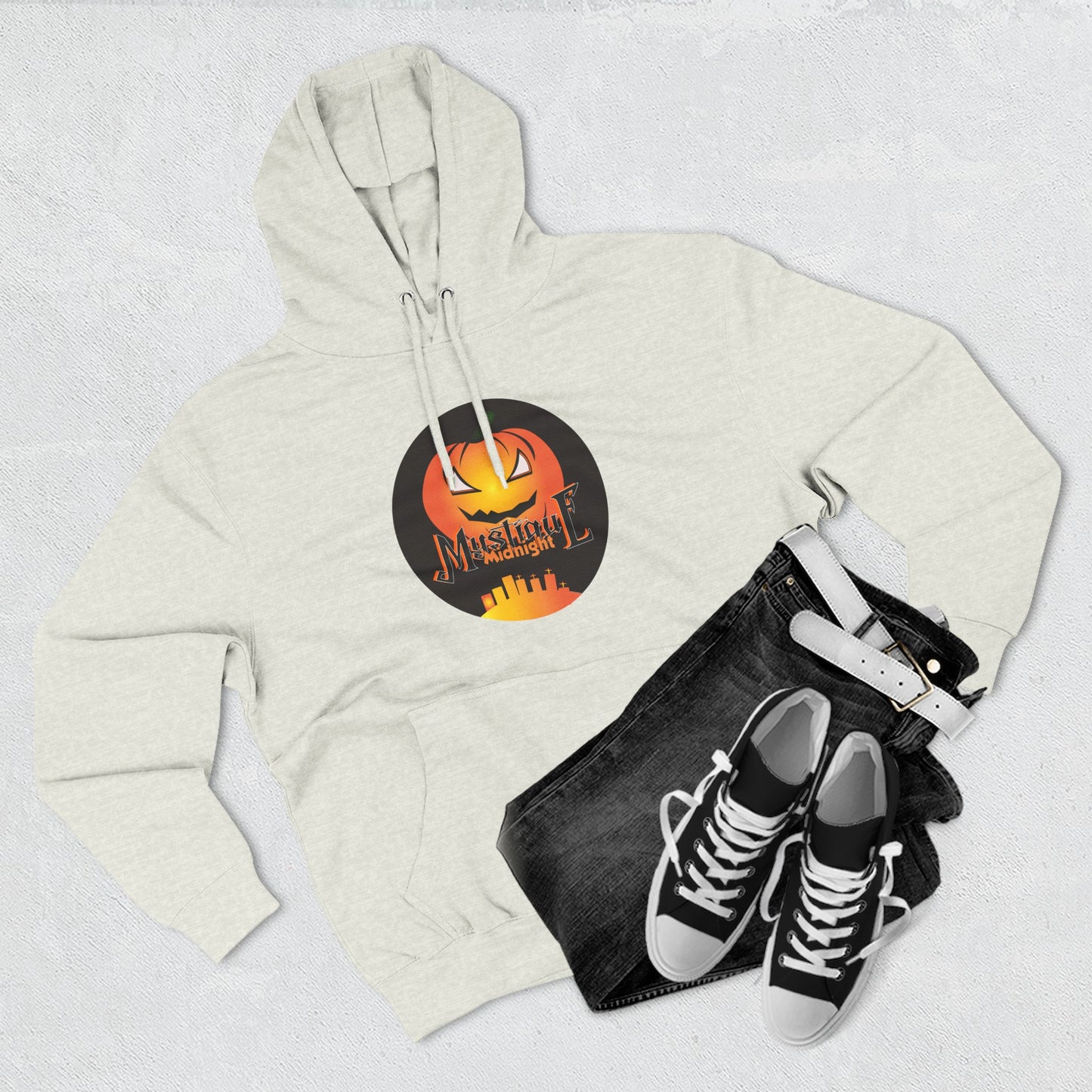 Mystique Midnight Three-Panel Fleece Hoodie Unisex