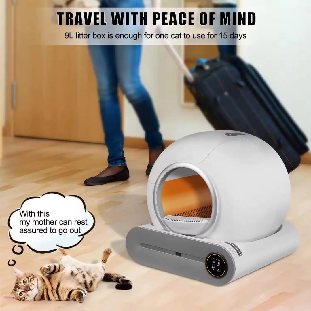 Smart Self-Cleaning Litter Box – Automatic Odor Control