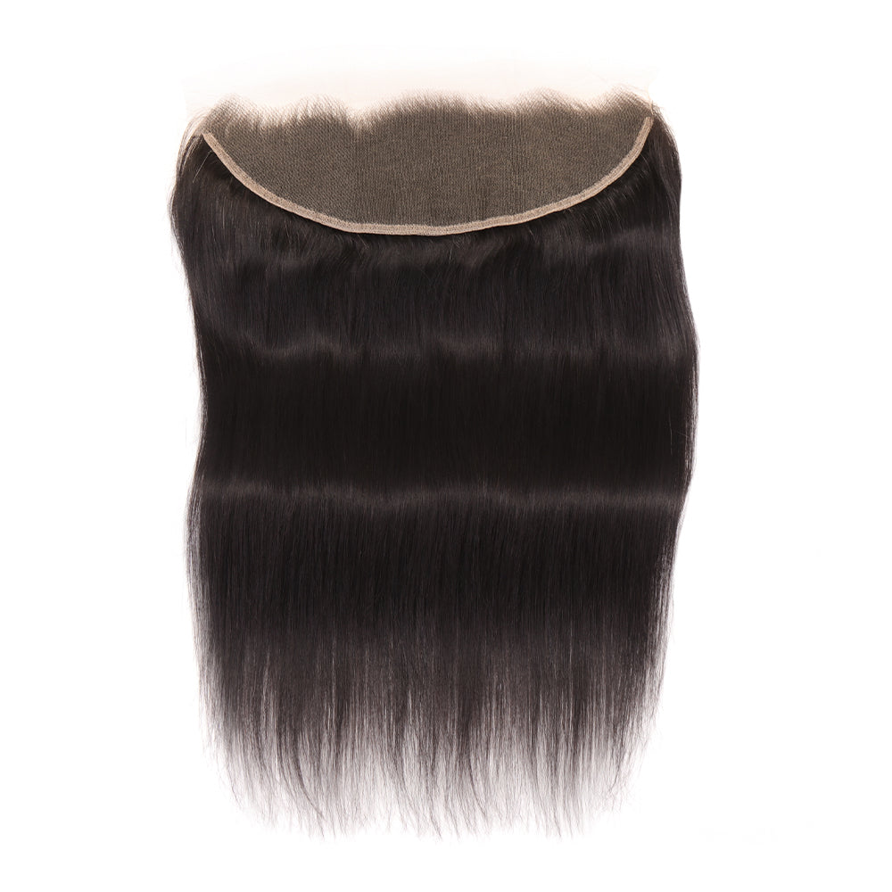 13x4 Straight Ear to Ear HD Swiss Lace Frontal Closure Hair Accessories Lace Frontal With Baby Hair Bleached Knots