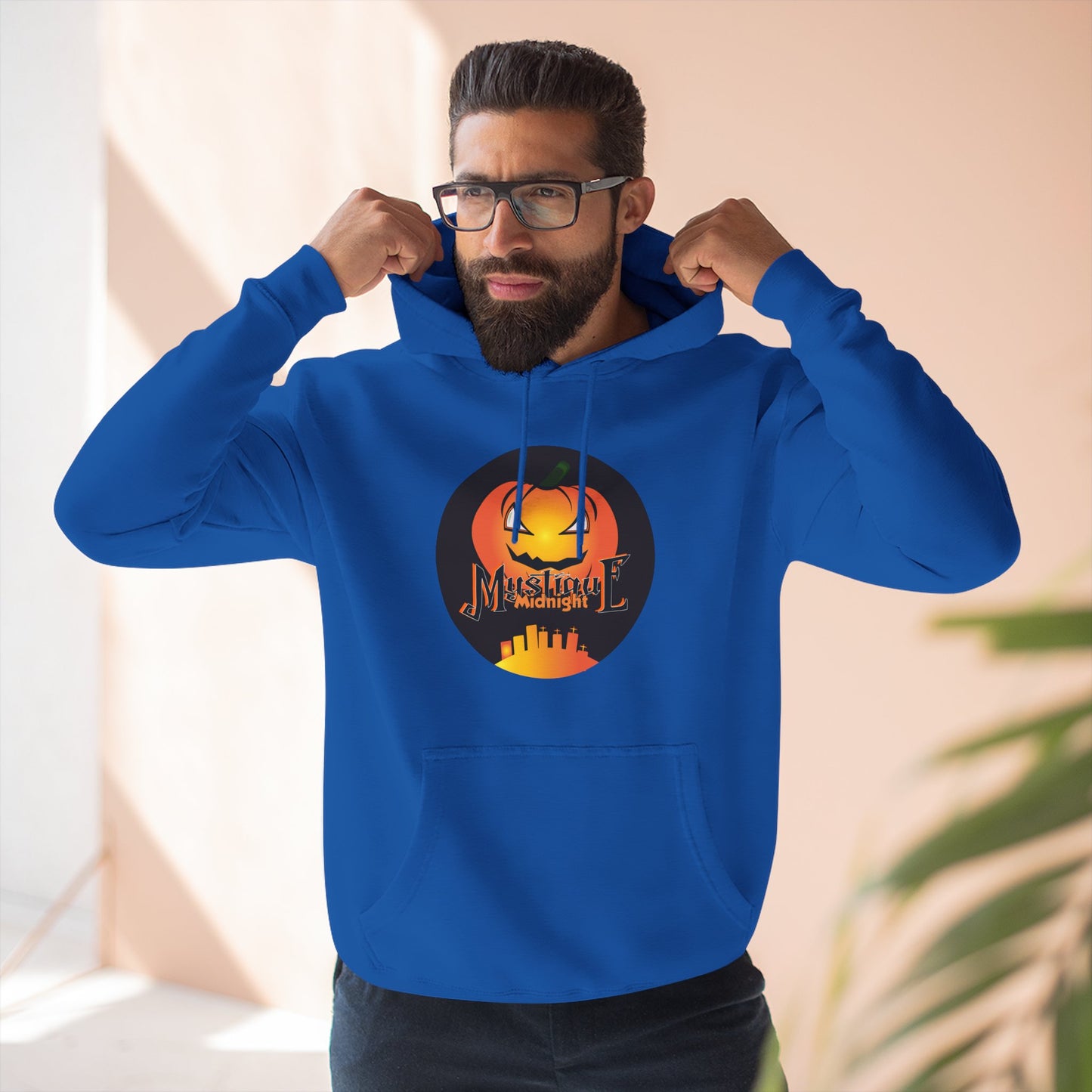 Mystique Midnight Three-Panel Fleece Hoodie Unisex