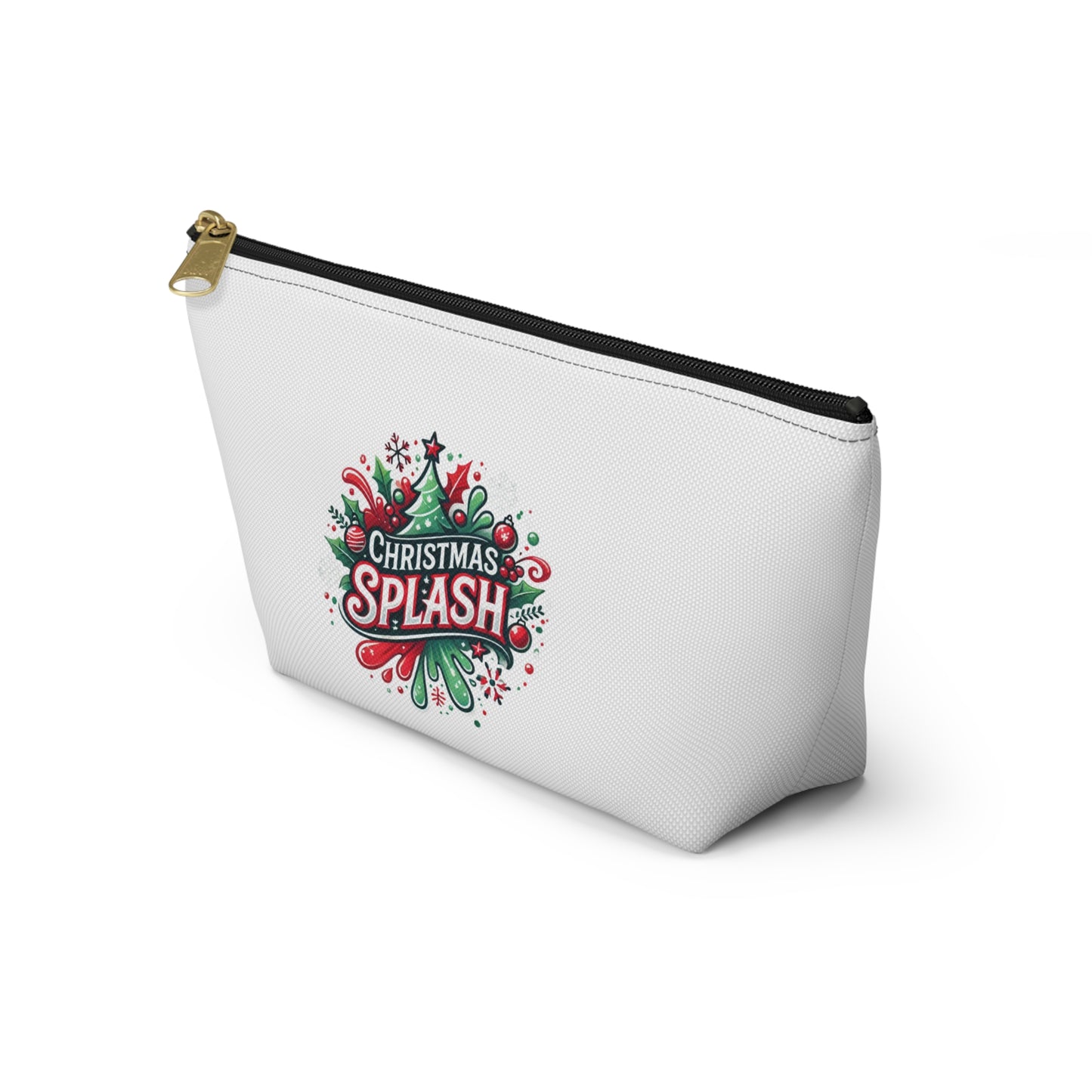 Christmas Splash T-Bottom Accessory Pouch