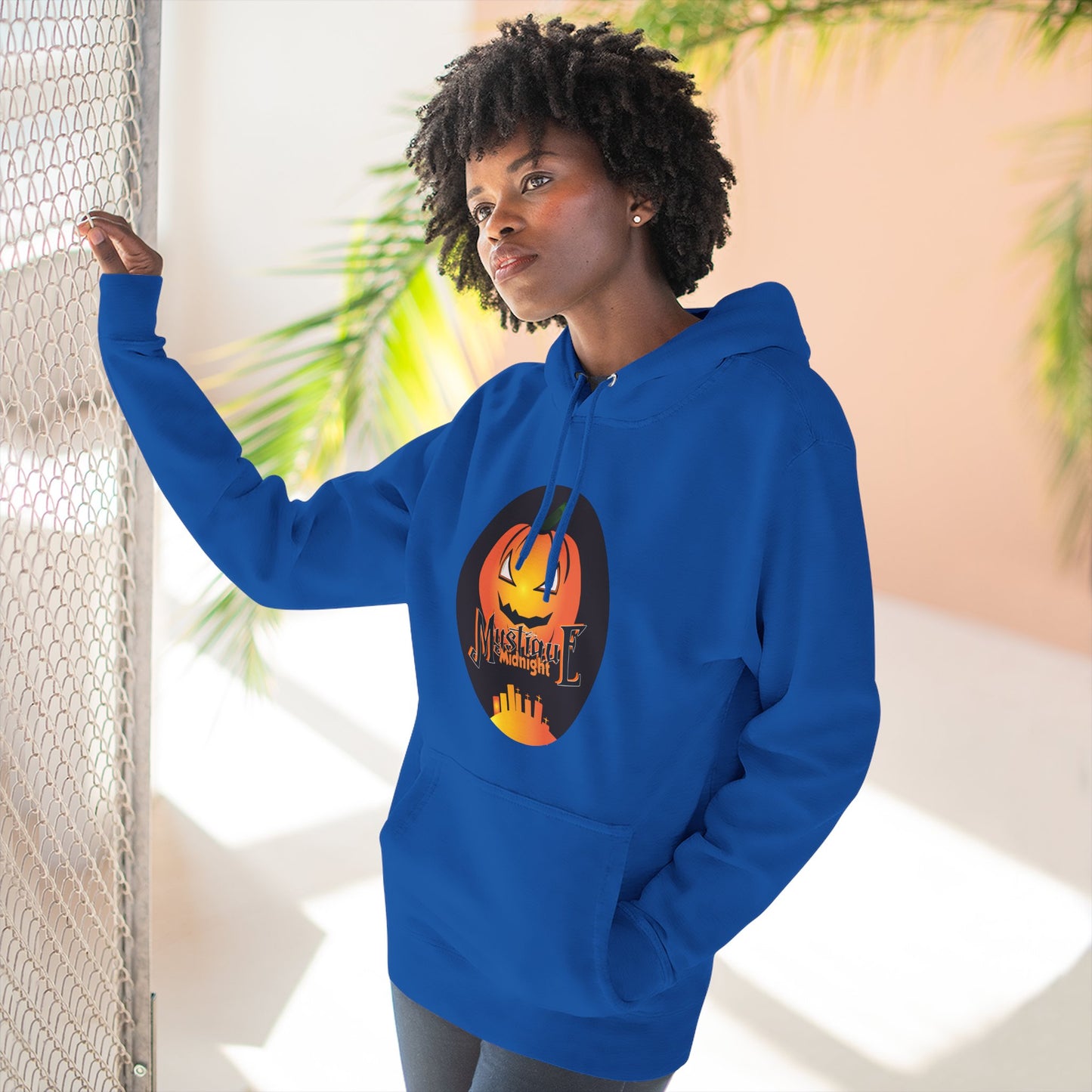 Mystique Midnight Three-Panel Fleece Hoodie Unisex