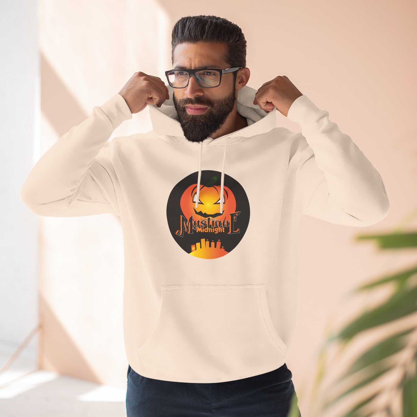 Mystique Midnight Three-Panel Fleece Hoodie Unisex
