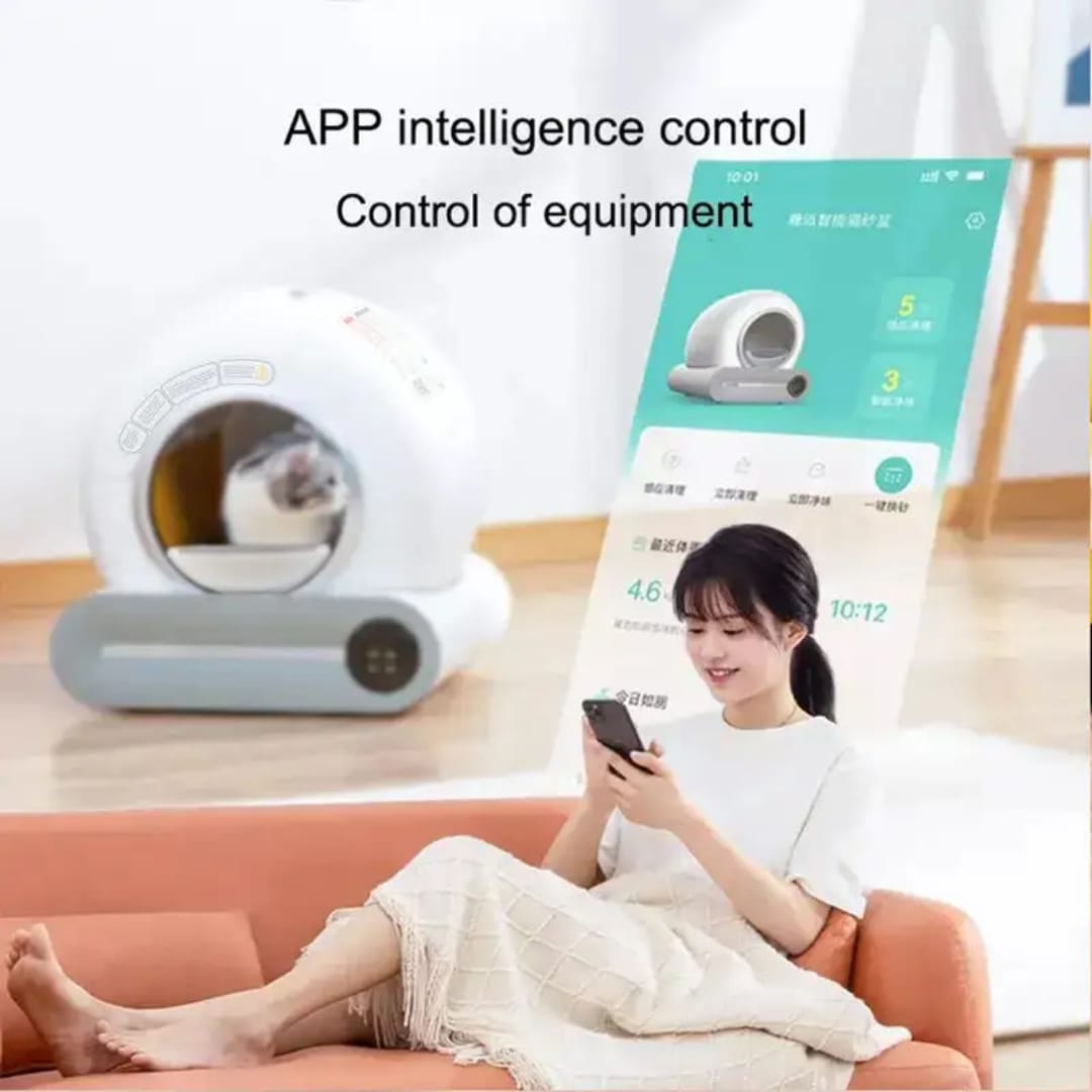 Smart Self-Cleaning Litter Box – Automatic Odor Control