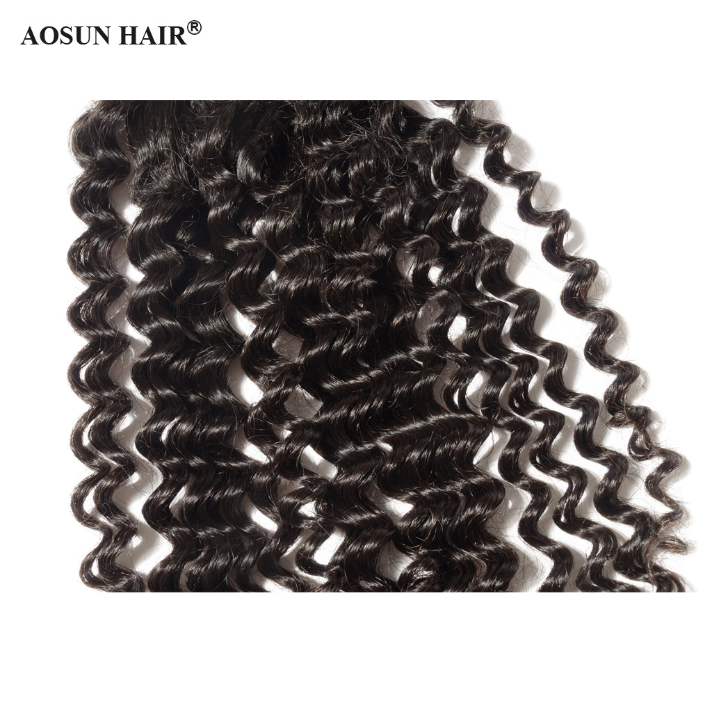 Brazilian Deep Curly Lace Closure 4*4 Free Part Human Hair Closure Free Shipping