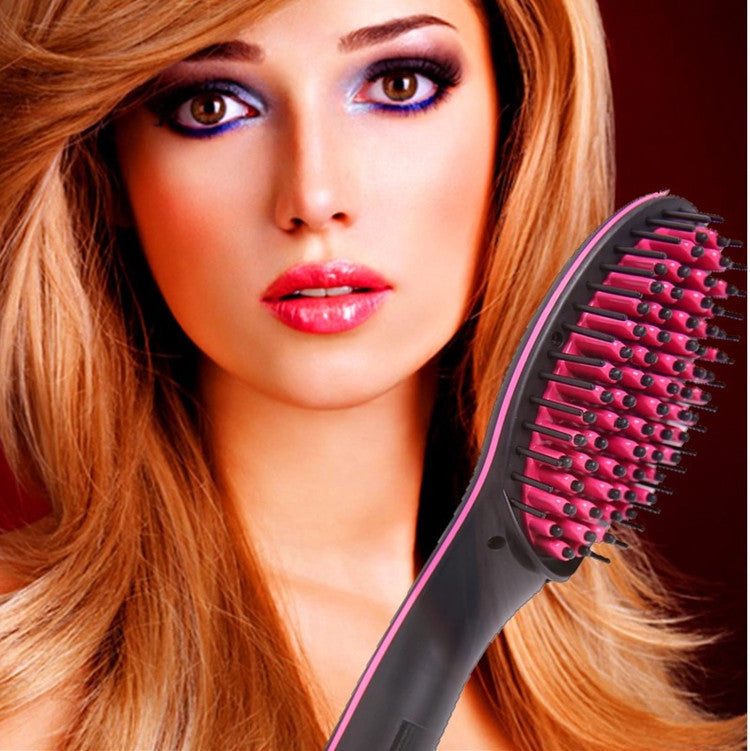 Electric Hair Straightening Brush – Fast Smooth & Frizz-Free Hair