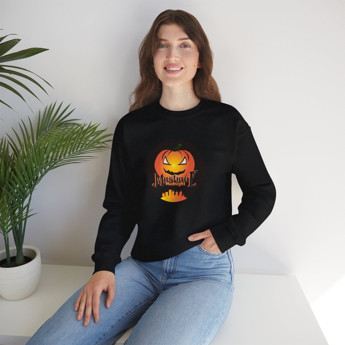 Mystique Midnight Unisex Heavy Blend™ Crewneck Sweatshirt