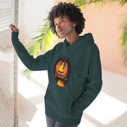 Mystique Midnight Three-Panel Fleece Hoodie Unisex