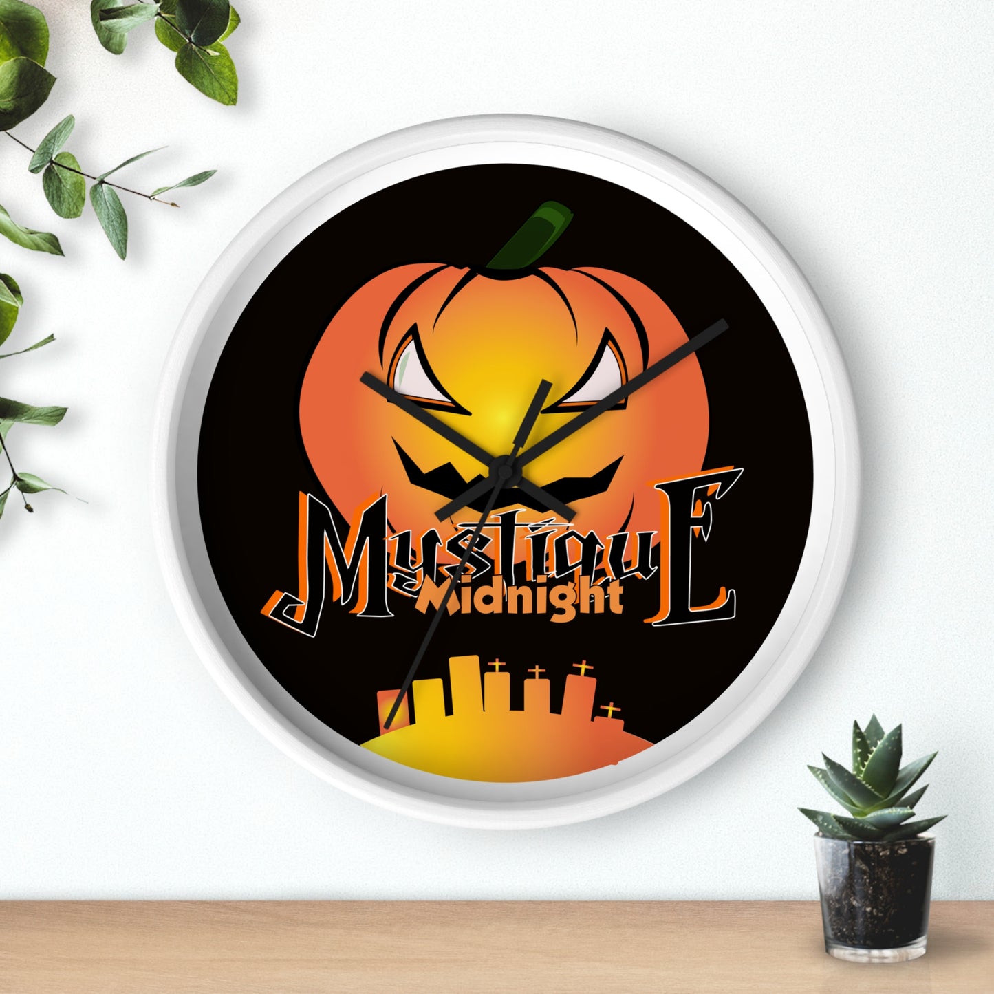 Mystique Midnight Wall Clock