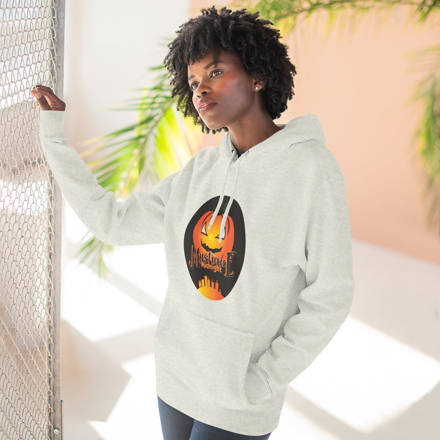 Mystique Midnight Three-Panel Fleece Hoodie Unisex