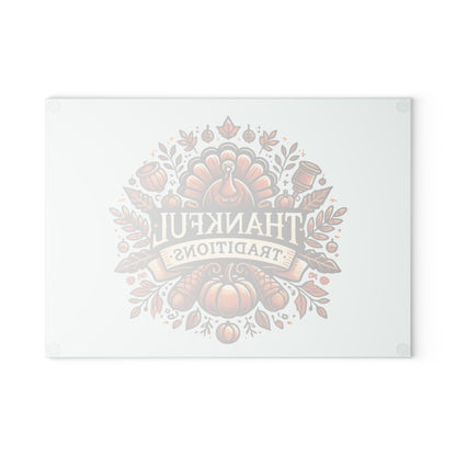 Thankful Traditions: Thanksgiving Glass Cutting Board