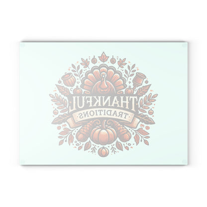 Thankful Traditions: Thanksgiving Glass Cutting Board