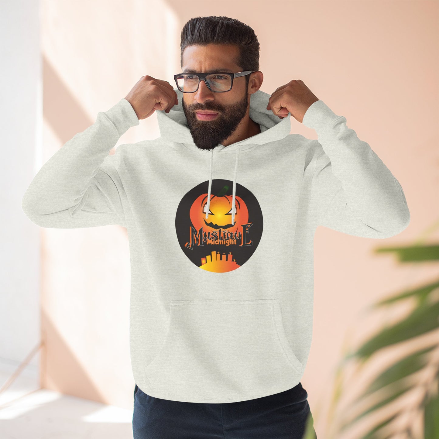 Mystique Midnight Three-Panel Fleece Hoodie Unisex