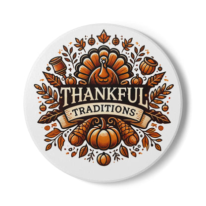 Thankful Traditions Coaster – Thanksgiving Table Edition