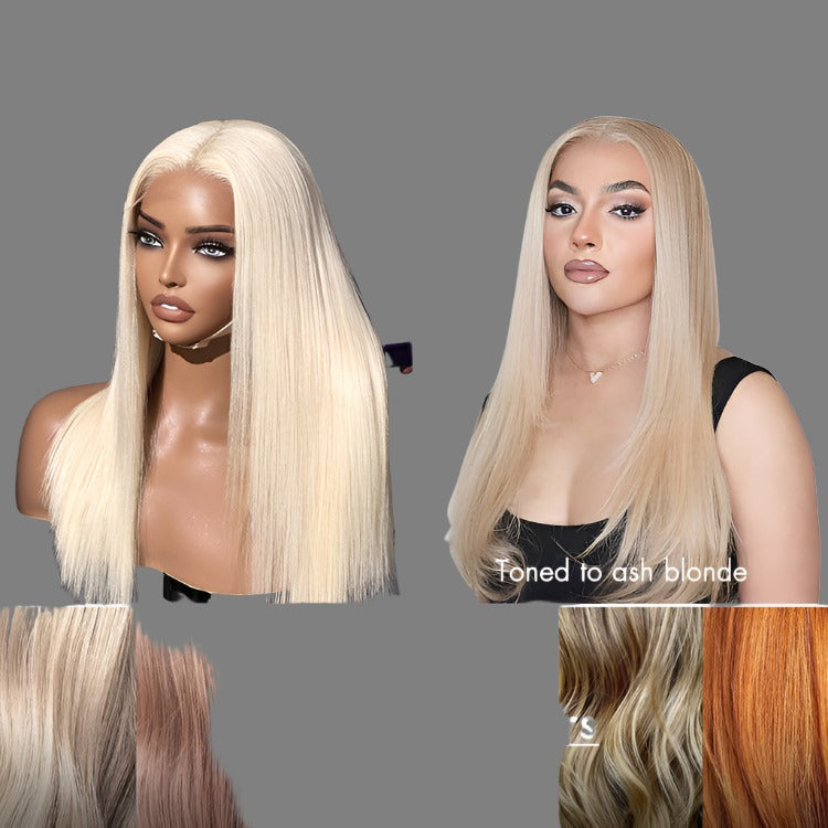 Blonde 613 Glueless 5x5 Closure HD Lace Bob Wig 100% Virgin Human Hair