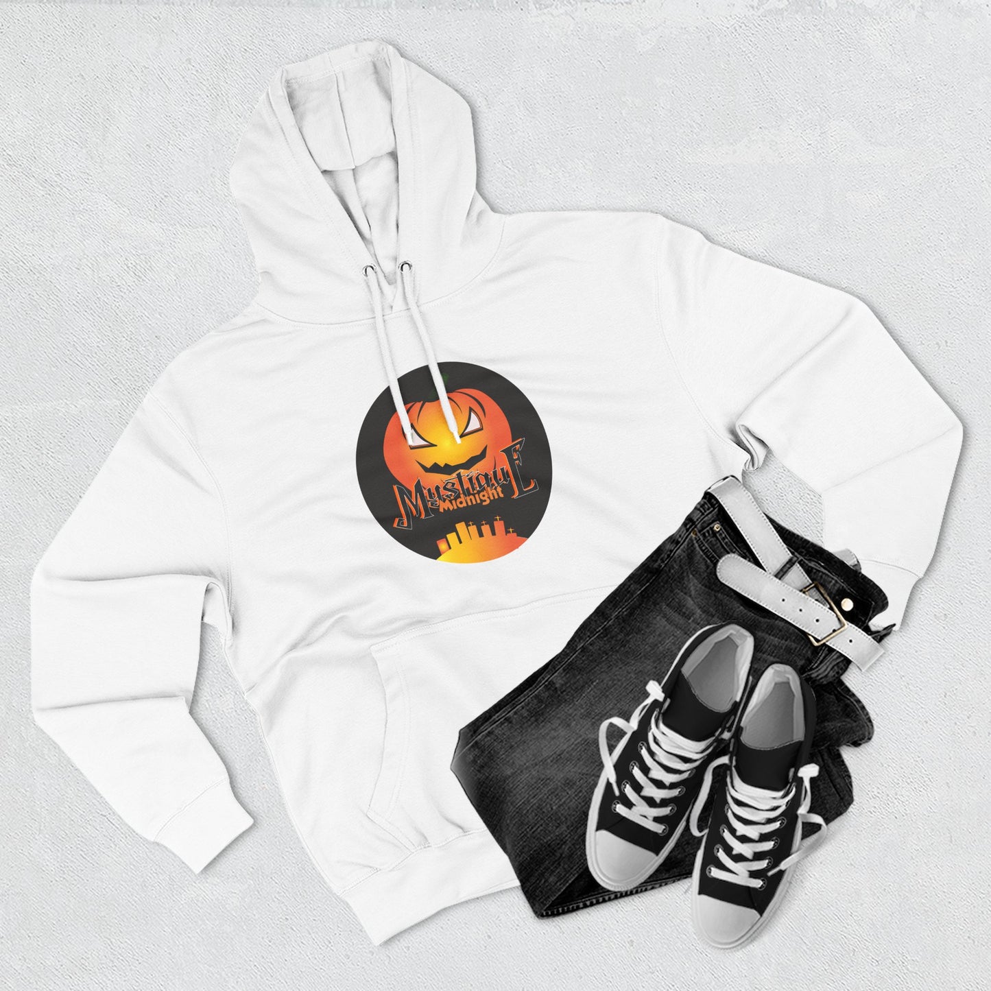 Mystique Midnight Three-Panel Fleece Hoodie Unisex