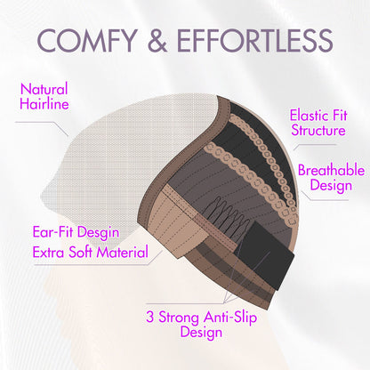Crazy Wednesday | Luvme Hair PartingMax Glueless Wig Chestnut Brown Highlights Funmi Curly 7x6 Closure HD Lace Wig Breathable Cap