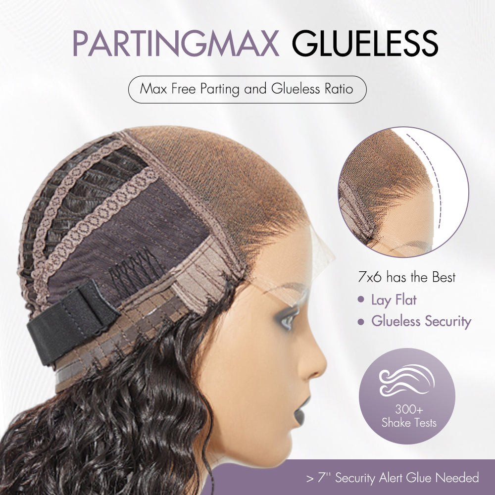 Crazy Wednesday | Luvme Hair PartingMax Glueless Wig Chestnut Brown Highlights Funmi Curly 7x6 Closure HD Lace Wig Breathable Cap