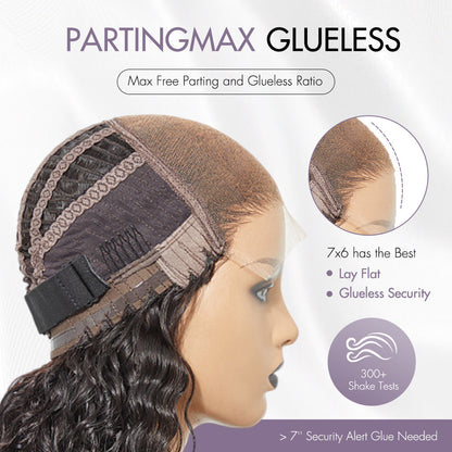 Crazy Wednesday | Luvme Hair PartingMax Glueless Wig Chestnut Brown Highlights Funmi Curly 7x6 Closure HD Lace Wig Breathable Cap