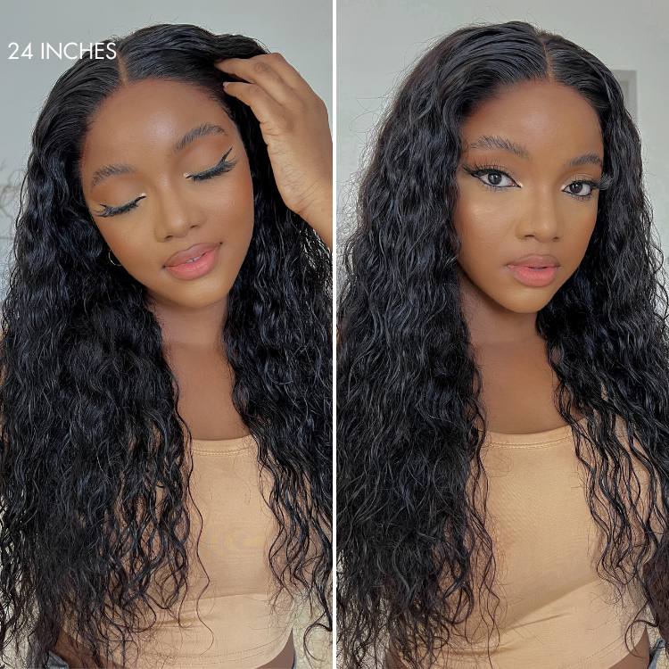 Bundle Deal |  Water Wave 13x4 Frontal HD Lace Glueless Wig |