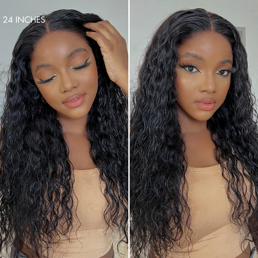 Bundle Deal |  Water Wave 13x4 Frontal HD Lace Glueless Wig |