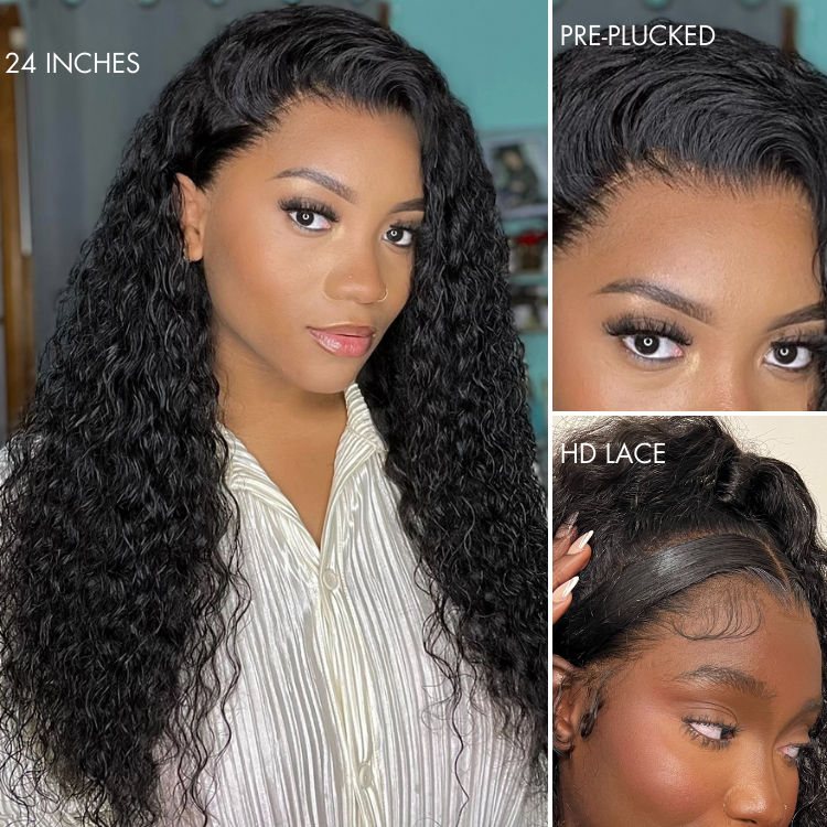 Crazy Wednesday | Luvme Hair 180% Density | Water Wave 13x4 Frontal HD Lace Glueless Free Part Long Wig 100% Human Hair