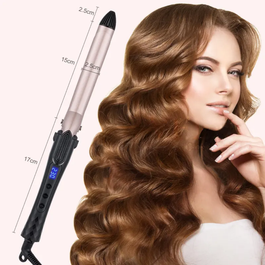 Fast-Heat Ceramic Hair Curler with LCD Display