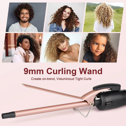 Fast-Heat Ceramic Hair Curler with LCD Display