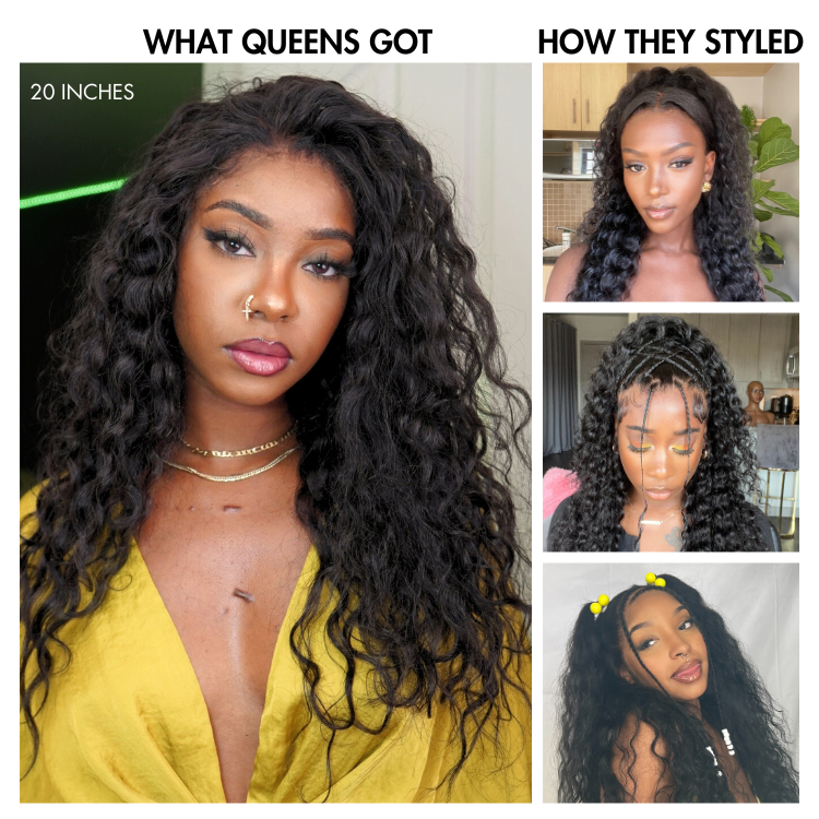 Crazy Wednesday | Luvme Hair 180% Density | Water Wave 13x4 Frontal HD Lace Glueless Free Part Long Wig 100% Human Hair