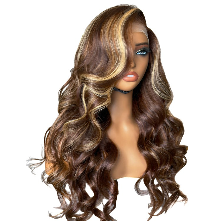 Crazy Wednesday | Honey Blonde Highlight / Natural Black Loose Body Wave Glueless 13x4 Lace Front Wig