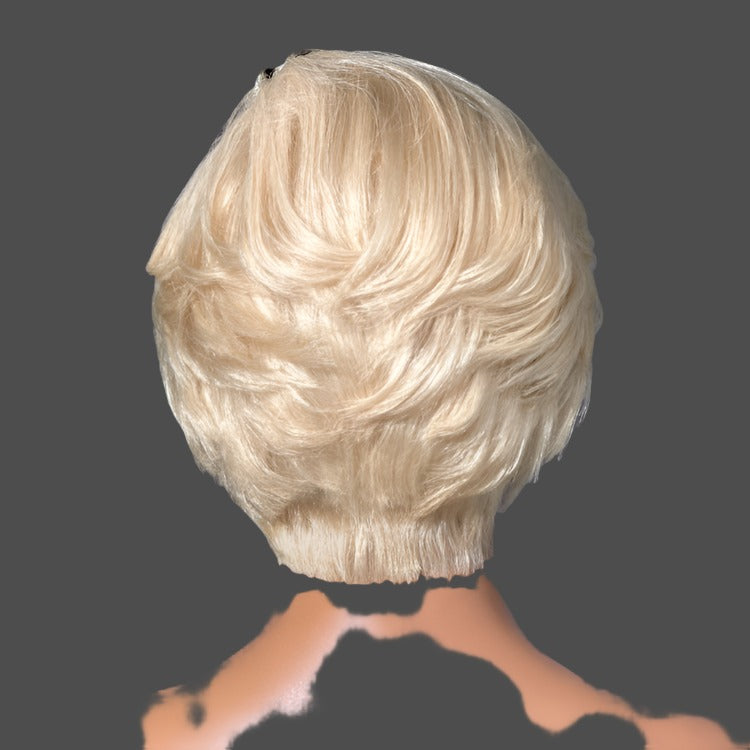 613 Blonde Pixie Cut Glueless Minimalist HD Lace C Part Short Wig 100% Human Hair