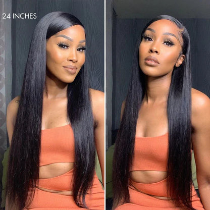 PartingMax Glueless Wig Ready to Go Silky Straight 7x6 Closure HD Lace Pre Plucked & Bleached Breathable Cap