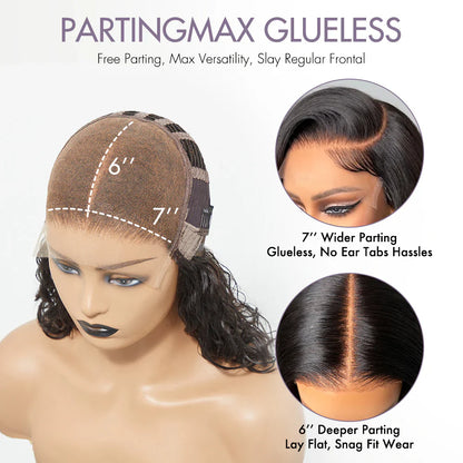 PartingMax Glueless Wig Ready to Go Silky Straight 7x6 Closure HD Lace Pre Plucked & Bleached Breathable Cap