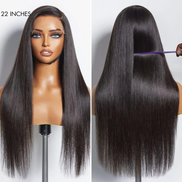 PartingMax Glueless Wig Ready to Go Silky Straight 7x6 Closure HD Lace Pre Plucked & Bleached Breathable Cap