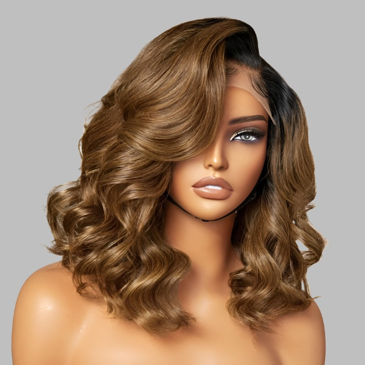 Bouncy Blonde Light Weight Left C Part Loose Wave Glueless 5x5 Closure Lace Wig