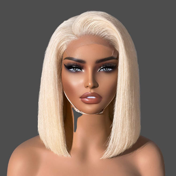 Blonde 613 Glueless 5x5 Closure HD Lace Bob Wig 100% Virgin Human Hair