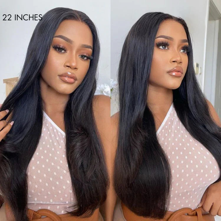 PartingMax Glueless Wig Ready to Go Silky Straight 7x6 Closure HD Lace Pre Plucked & Bleached Breathable Cap