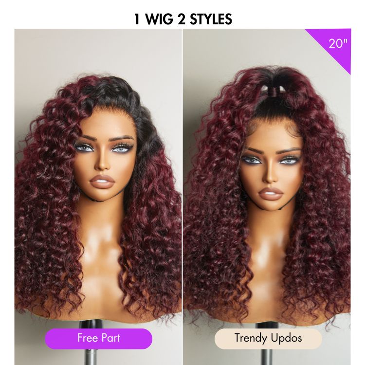 Crazy Wednesday | Luvme Hair 180% Density | Water Wave 13x4 Frontal HD Lace Glueless Free Part Long Wig 100% Human Hair