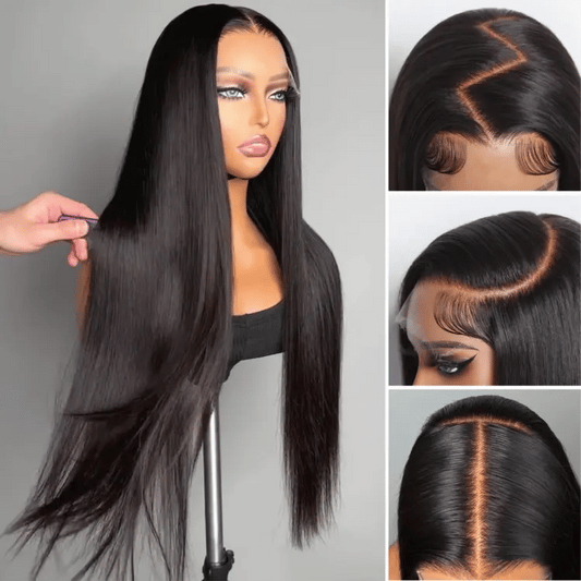 PartingMax Glueless Wig Ready to Go Silky Straight 7x6 Closure HD Lace Pre Plucked & Bleached Breathable Cap