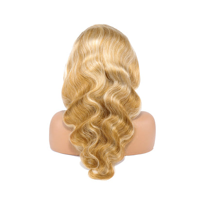 13×4 Body Wave Lace Front Wigs Human Hair with 200% Density P30/613 Color Wigs Pre Plucked Natural Hairline Wigs