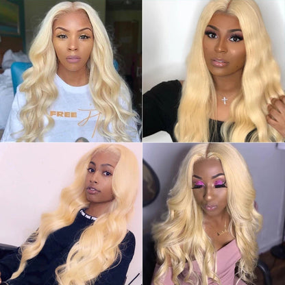 Brazilian 100% Human Hair Bundles Body Wave Blonde Hair Weaves 613 Color 4 Bundles Deal